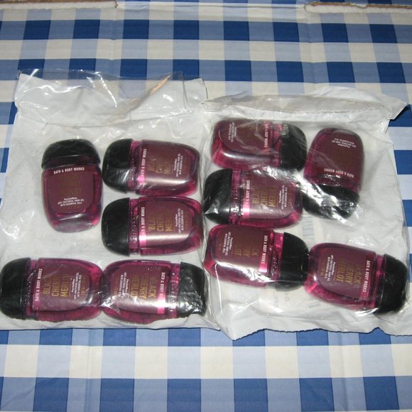 Bath & Body Works Accessories - BBW Black Cherry Merlot Pocketbac Hand Gel Lot of 10 New